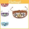 Stylish Handmade Leather Wristband Avatar The Last Airbender Time Gemstone