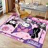 1pc Sanrio Kuromi Mermaid Printed Office Carpet Rectangle Rug Under The Table,Perfect Room Decor for Living Room, Bedroom, Kitchen, Non-slip Floor Mat