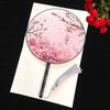 New Semi-Transparent Ancient-Style Round Fan, Double-Sided Palace Fan, Bridal Round Fan, Dance Fan, Chinese Style Classical Hanfu Small Fan