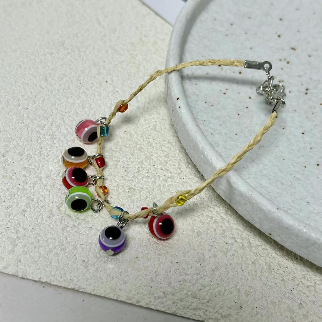 Unique Tibetan Style Bracelets with Niche Design and Unique Temperament, Pure Handmade Beaded Pendant, Bracelet, and Bracelet