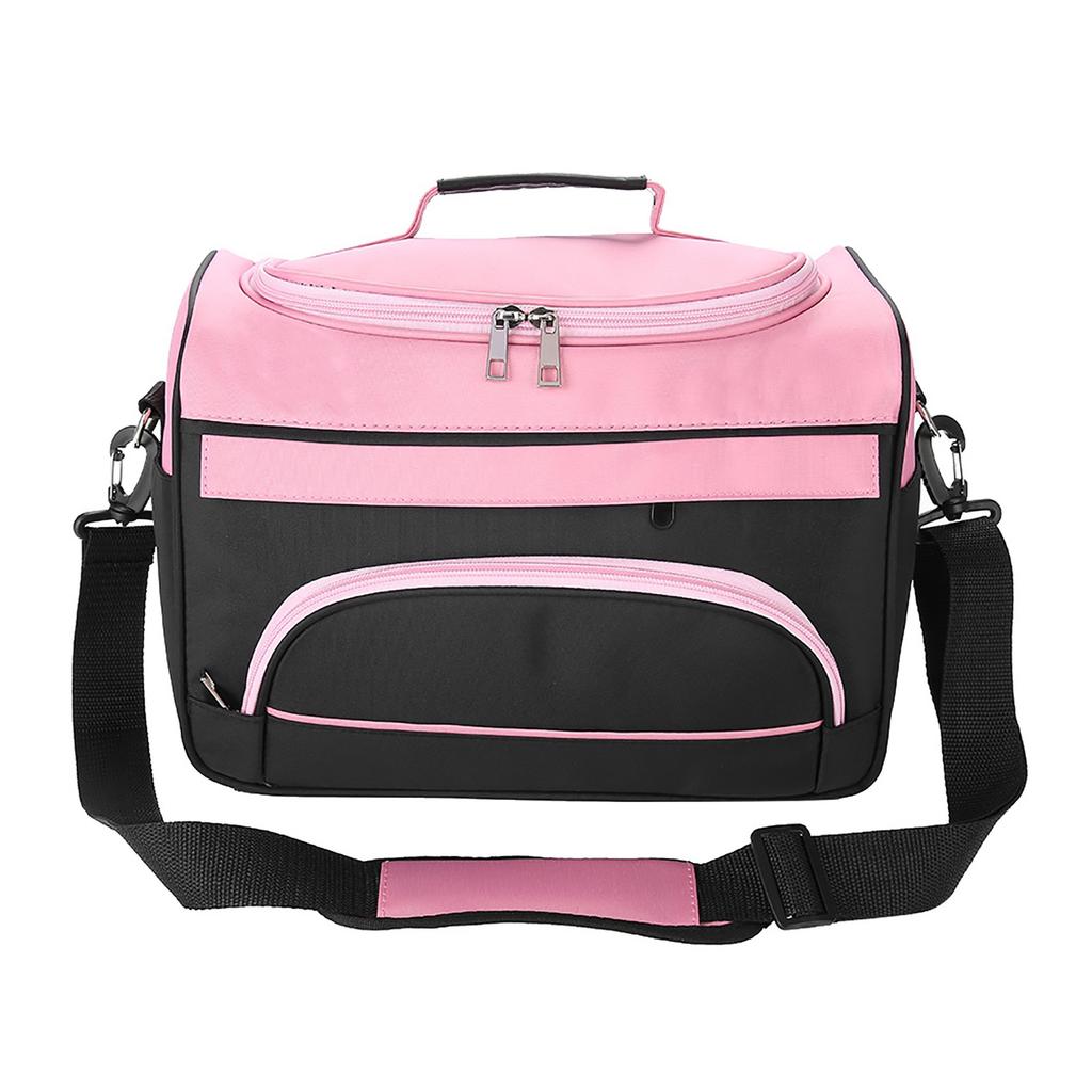 Large Capacity Pro Hairdressing Hair Equipment Salon Tool Carrying Bag Travel Storage Rose Pink
