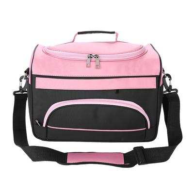 Large Capacity Pro Hairdressing Hair Equipment Salon Tool Carrying Bag Travel Storage Rose Pink