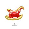 3D Golden Reindeer Aluminum Foil Balloon - Christmas Party Decoration