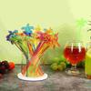 50pcs Colorful Coffee Beverage Stirrer Tropical Summer Juice Drink Stirrers  Party Favors