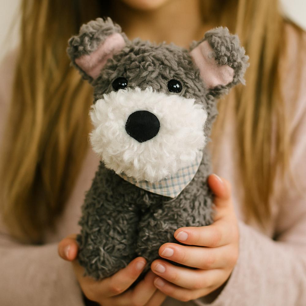 Cat Lamb Farm Animals Plush Toy Interactive Curly Haired Dog Doll  Kids Gifts
