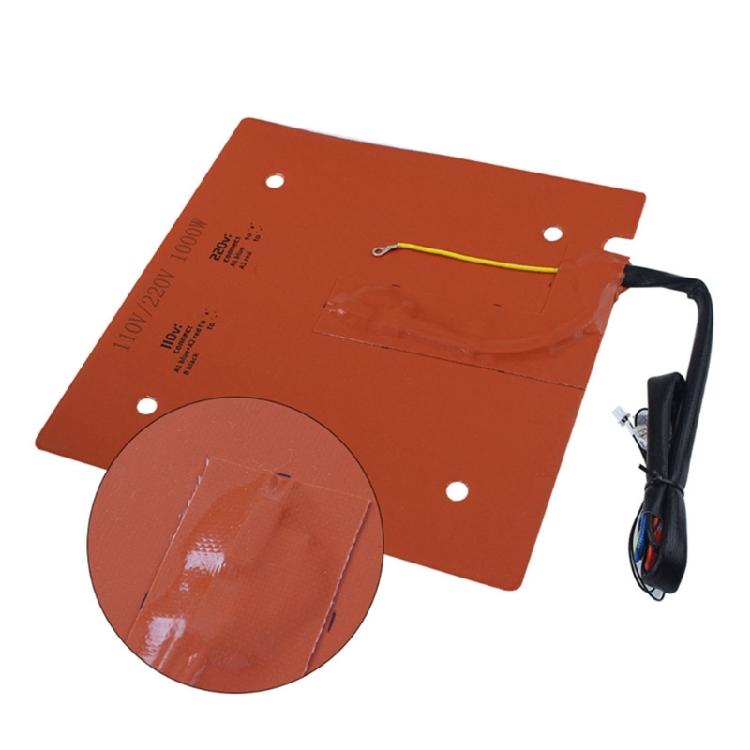 Heavy Duty Silicone Heaters Pad S1C Specific Model Efficient Heat Transfer Corrosion Resistant 3D Print Tool