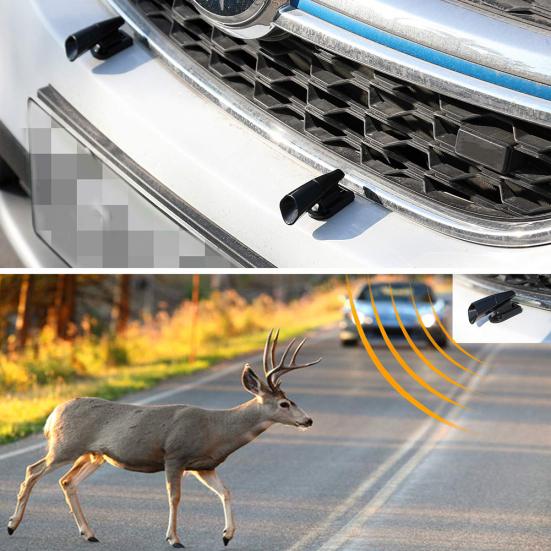 2Pcs Ultrasonic Animal Saving Wind Whistle Cars Motorcycle Deer Warning Repeller