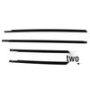 Compatible Glass Outer Weatherstrip for 2005-2008 Honda Models (Part 72410-SFE-004)