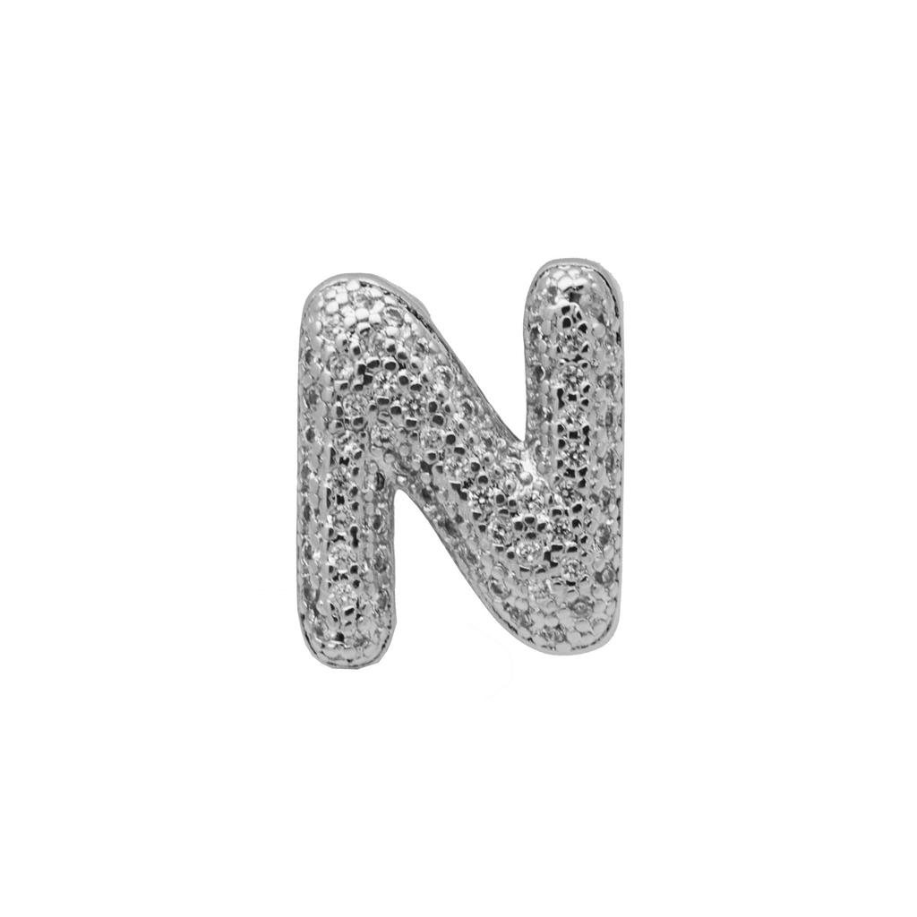 White Gold Strap, Belt, Bubble Balloon 26 English Letters Diy Name Bracelet