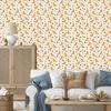 Leopard wallpaper white, cream, gold and light gray 50x1000