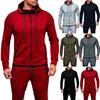 Stilvolles Herren-Trainingsanzug-Set mit Kapuzenjacke und Hose mit verstellbarem Bund