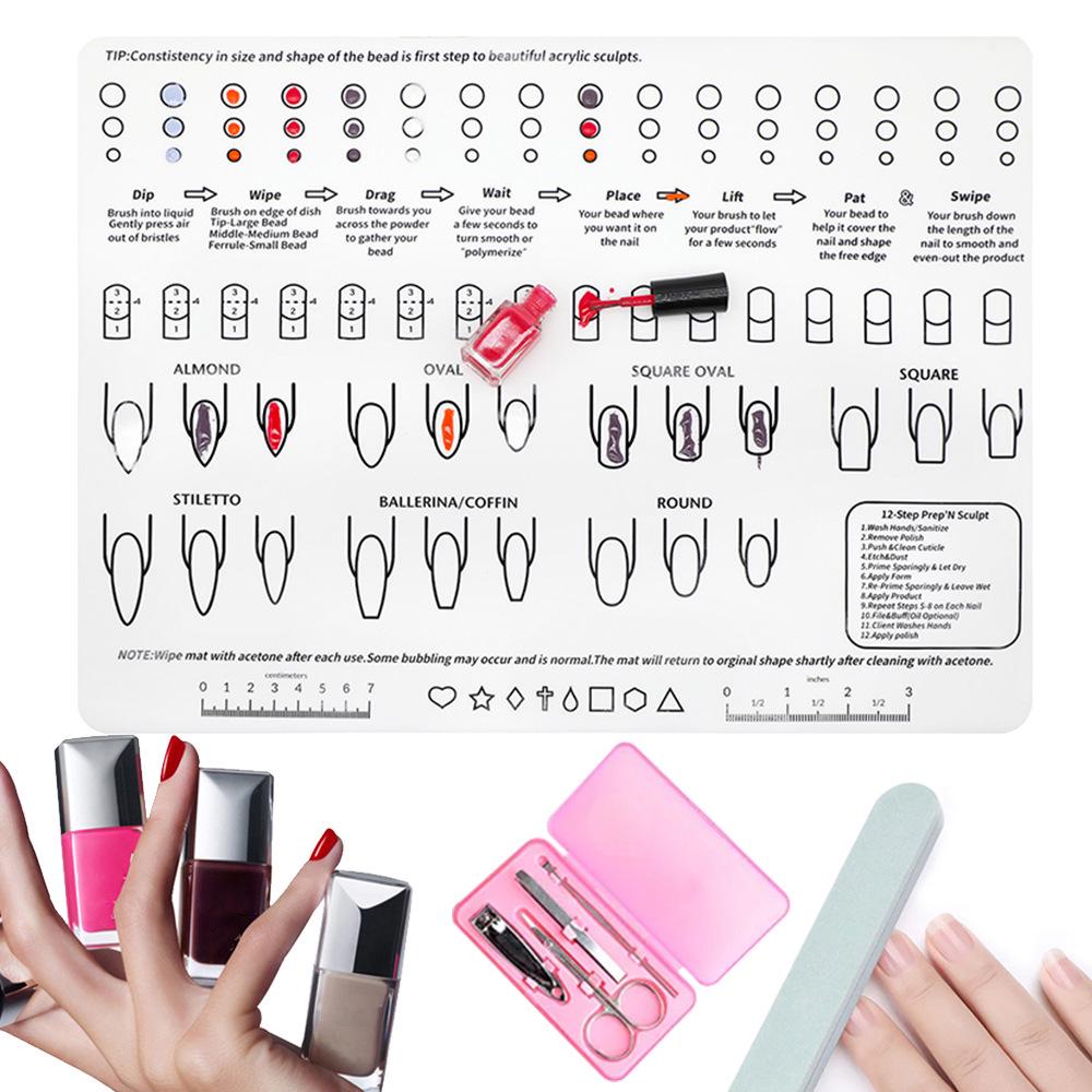 

Silicone Nail Practice Pad for Art and Printing