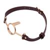 Flirting SM BDSM Metal Stainless Steel Deep Throat Press Tongue Binding Strap Drooling Adult Sex Toys Mouth Ring Stopper
