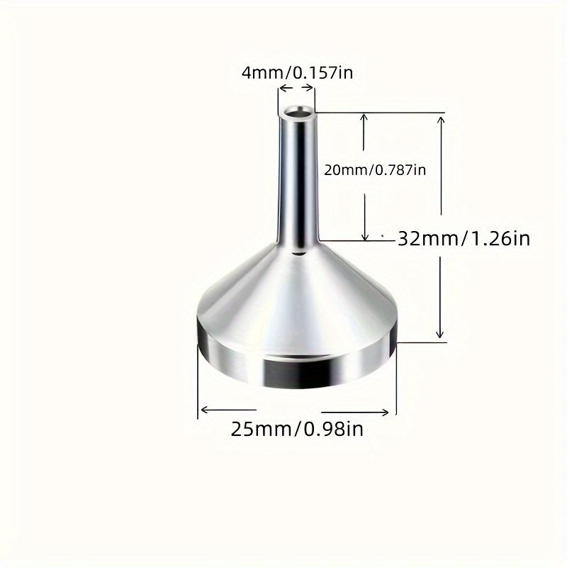 5pcs Portable Metal Mini Funnels for Perfume & Essential Oil Transfer - Easy to Use, Alcohol-Free, Compact Accessories for Liquid Dispensing