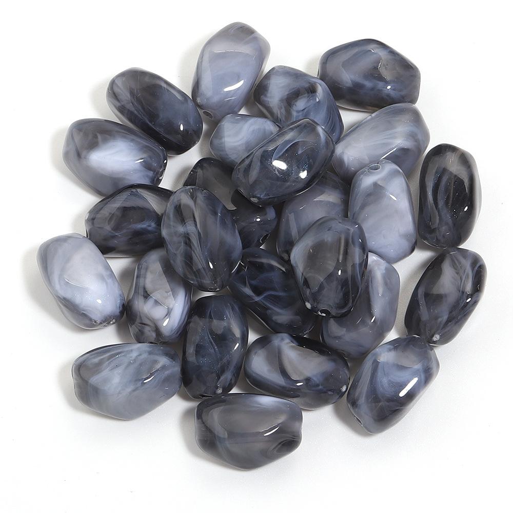20PCS/Lot Irregular Acrylic Beads Two-tone Cloud Beads Making Meteorite shape Loose Spacer Beads DIY Bracelet Necklace
