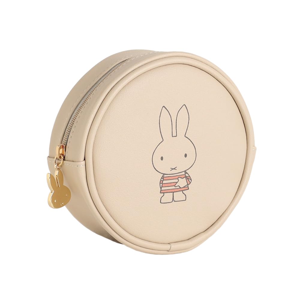GreenFlash Miffy Round Pouch, Beige, BM-458