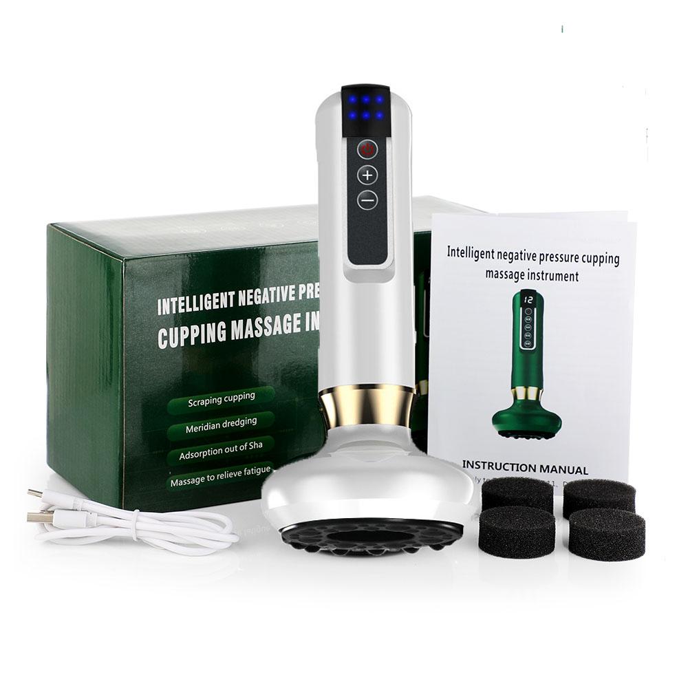 

Electric Cupping Massager Vacuum Suction Cup GuaSha Anti Cellulite Beauty Health Scraping Infrared Heat Slimming Massage