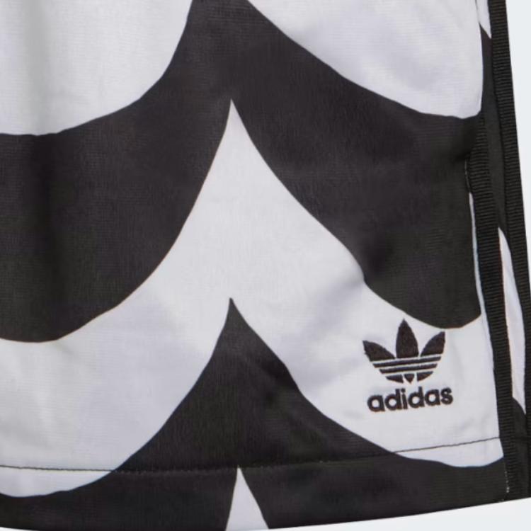 Women's Shorts Adidas Originals MARIMEKKO Casual Shorts Women's Black White