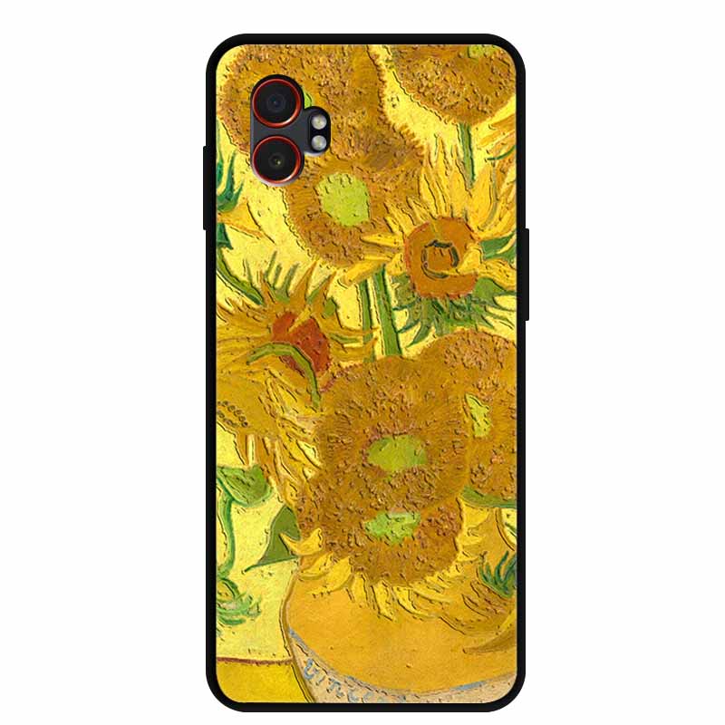 3D Emboss Case For Samsung Galaxy XCover7 Pro 5G Phone Case Flowers Silicone Soft Back Cover For Samsung Galaxy XCover7Pro Case