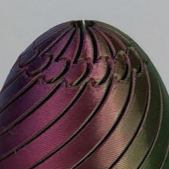 Huevo Giratorio Divertido Huevo de Pascua Espiral Impreso en 3D Figura Juguete Giratorio para Adultos Alivio del Estrés y la Ansiedad