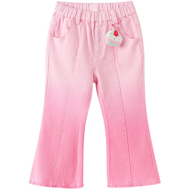 Balabala Girls Star Print Denim Jeans 130