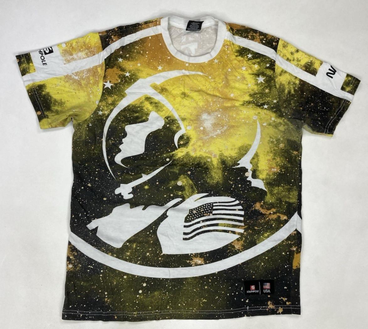 SouthPole NASA All Over Print Graphic T-shirt Men Large Short Sleeve AOP Space XL
