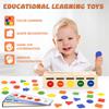 Wooden Color Shape Sorting Box Montessori Toys Color Shape Sorting Toy Preschool Early Learning Educational Toy for Kids Gifts