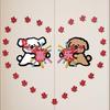 3D Wedding Character Sticker - Creative Wedding Door Decoration