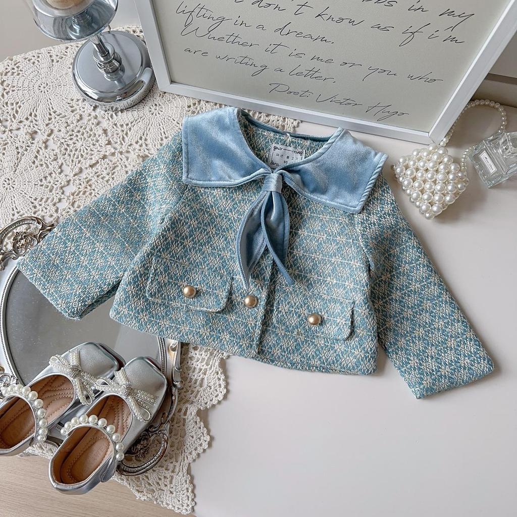 Schicker Windmantel & Plisseerock-Set für kleine Mädchen - Frühling/Herbst