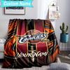 Custom Name Blanket Cleveland football Blanket Bedding Blanket for Travel, Camping, Living Rooms, Offices, Sofas, Fan Christmas gift