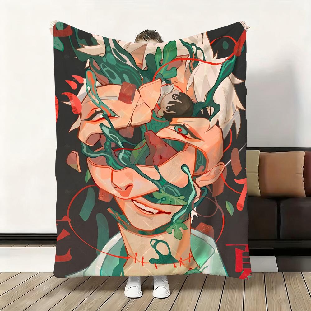 The Summer Hikaru Died Throw Soft Flannel Blanket Warm Knee Skin-Friendly Throw for Sofa Office Bed Traveling Winter Oversize