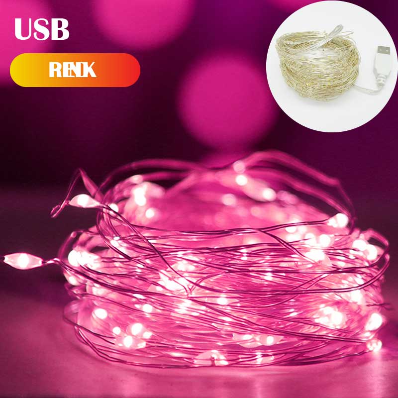 5M 10M 20M Fairy Light New Year LED Christmas Light Waterproof Copper Wire String Light for Wedding Garland Party Curtain Light