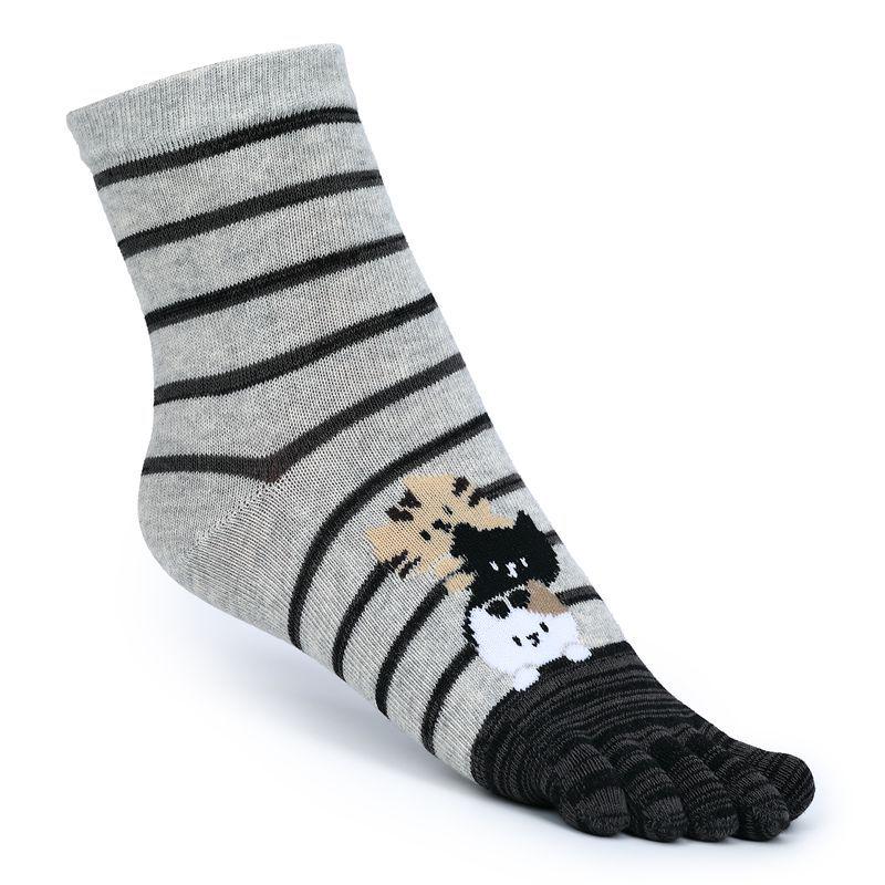 Nahtlose Baumwoll-Fünf-Zehen-Socken für Herren - Atmungsaktives Sommer-Sportdesign