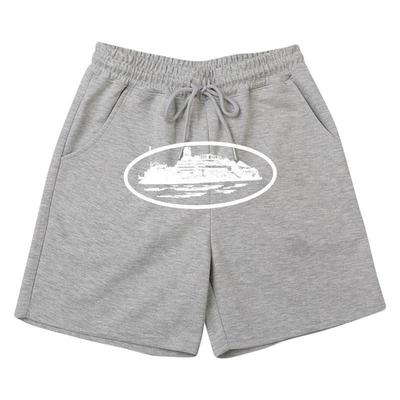 Pantaloncini Larghi Stampati alla Moda Street Hip Hop Americani Y2K 2024