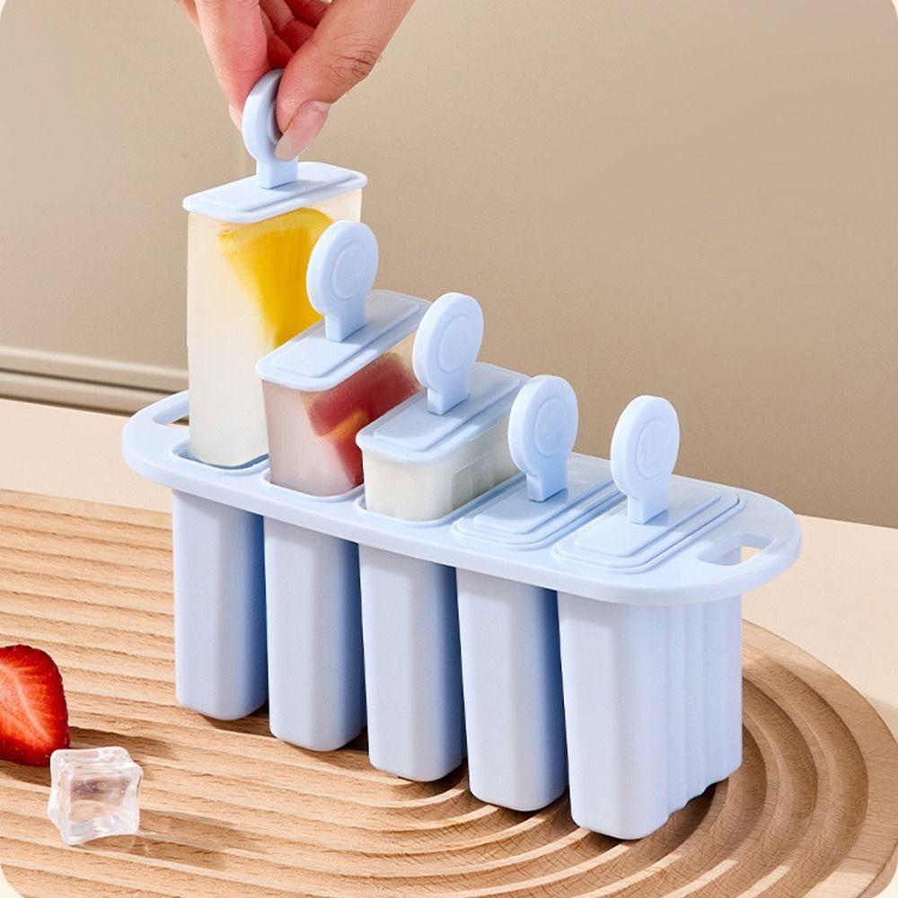 One-Touch Release Press Ice Tray Box Multi-Grid Ice Cream Mold Ice Cube Mold  Home Kitchen Use