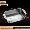 Lainuo 316 Stainless Steel Rectangular Roasting Fish Pan
