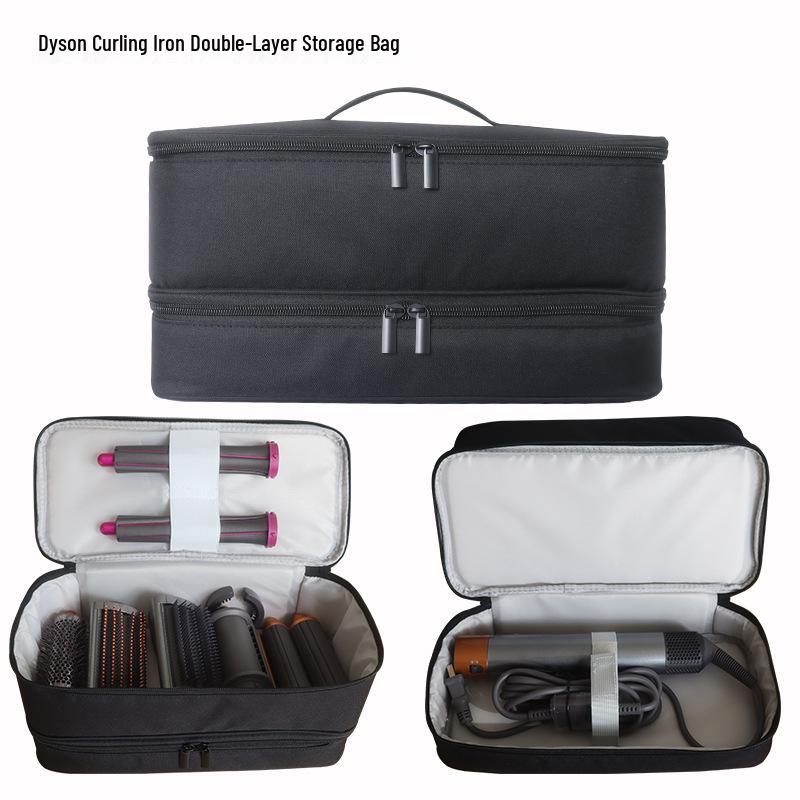 Dyson/Shark Hair Dryer & Curling Iron Double-Layer Storage Bag