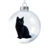Klarer Weihnachtsschmuck - Transparente Kugel mit Design für die Weihnachtsbaumdekoration