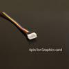 4 Pin to Mini 4 PIN Fan Convert Cable PWM to VGA Fan Extend Cord GPU Cooling Fan Connector Video Card Fan Connect Power Wire