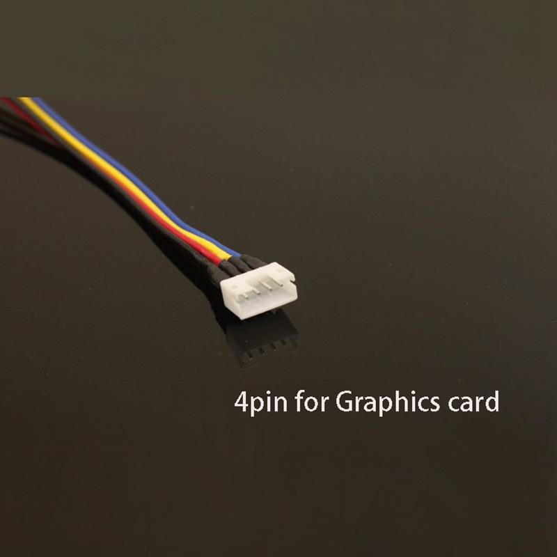 4 Pin to Mini 4 PIN Fan Convert Cable PWM to VGA Fan Extend Cord GPU Cooling Fan Connector Video Card Fan Connect Power Wire