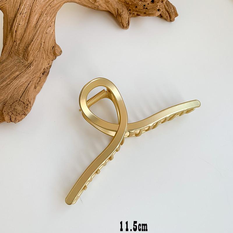 Kshmir 2020 Exaggerated Large Matte Metal Hair Clip European and American Style Hair Clip Headdress Women Head Clamp