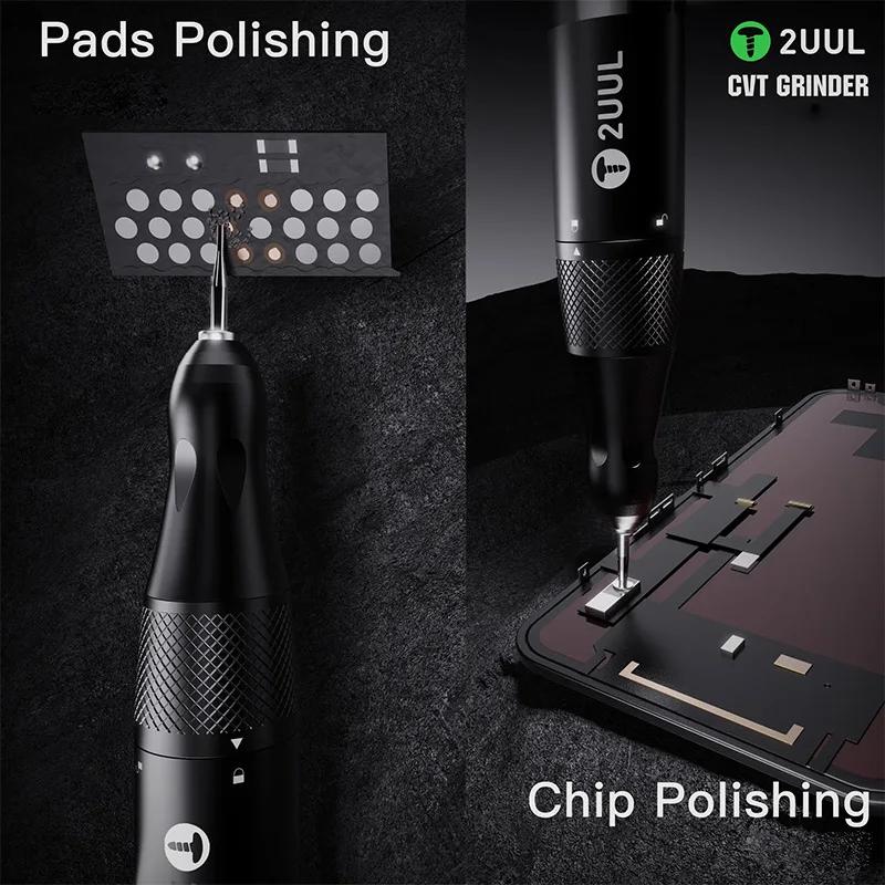 2UUL DA84 Upgraded CVT Mobile Phone Repair Special Polishing Pen Universal Pads/Chip/IC Grinding Frame Correction Tool Grinder