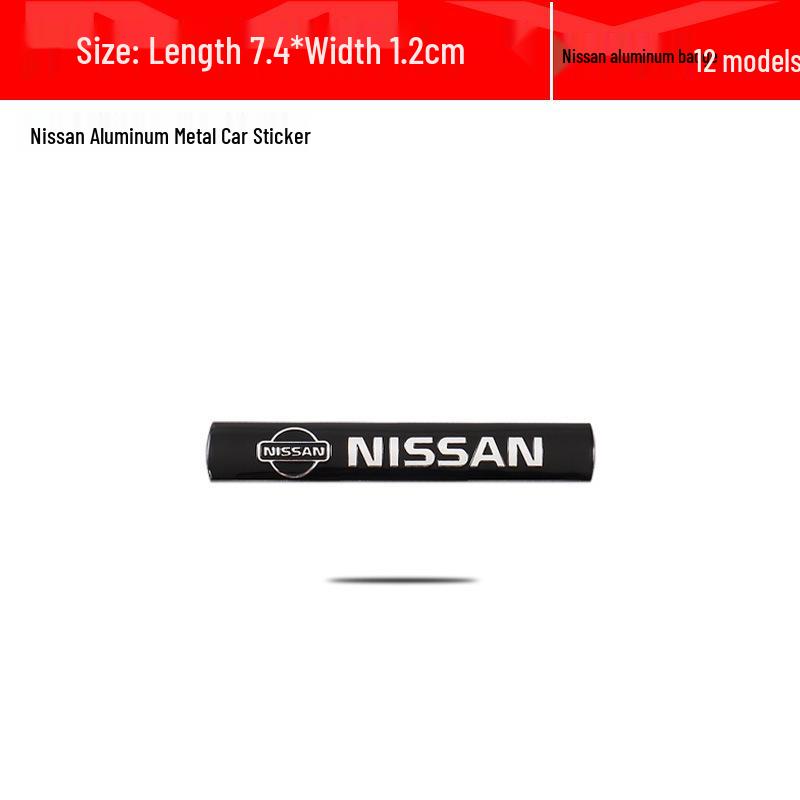 Nissan Sylphy, Qashqai, Teana, X-Trail, Kicks Nismo Aluminiowa Naklejka Samochodowa
