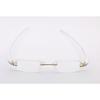 RSINC Rimless Rubber Frame Eyeglass Fashion Eye Wear Gold White 50-18-140 Tag A1