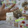Adorable Plush Bear Keychain and Pin - Toy, Ornament, Clothing Accessory