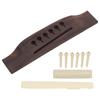 Guitar Preslotted Bridge Set Rosewood Plastic Saddle Nut Pin Sets for Acoustic Guitars