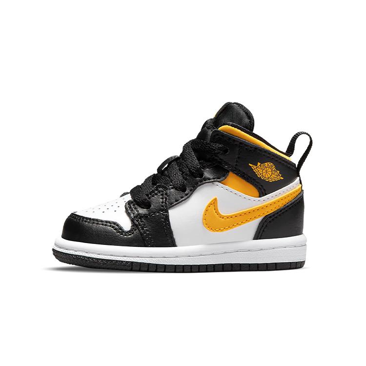 

New Jordan Kids Jordan 1 Mid Pollen Sneakers 640735-177 23.5