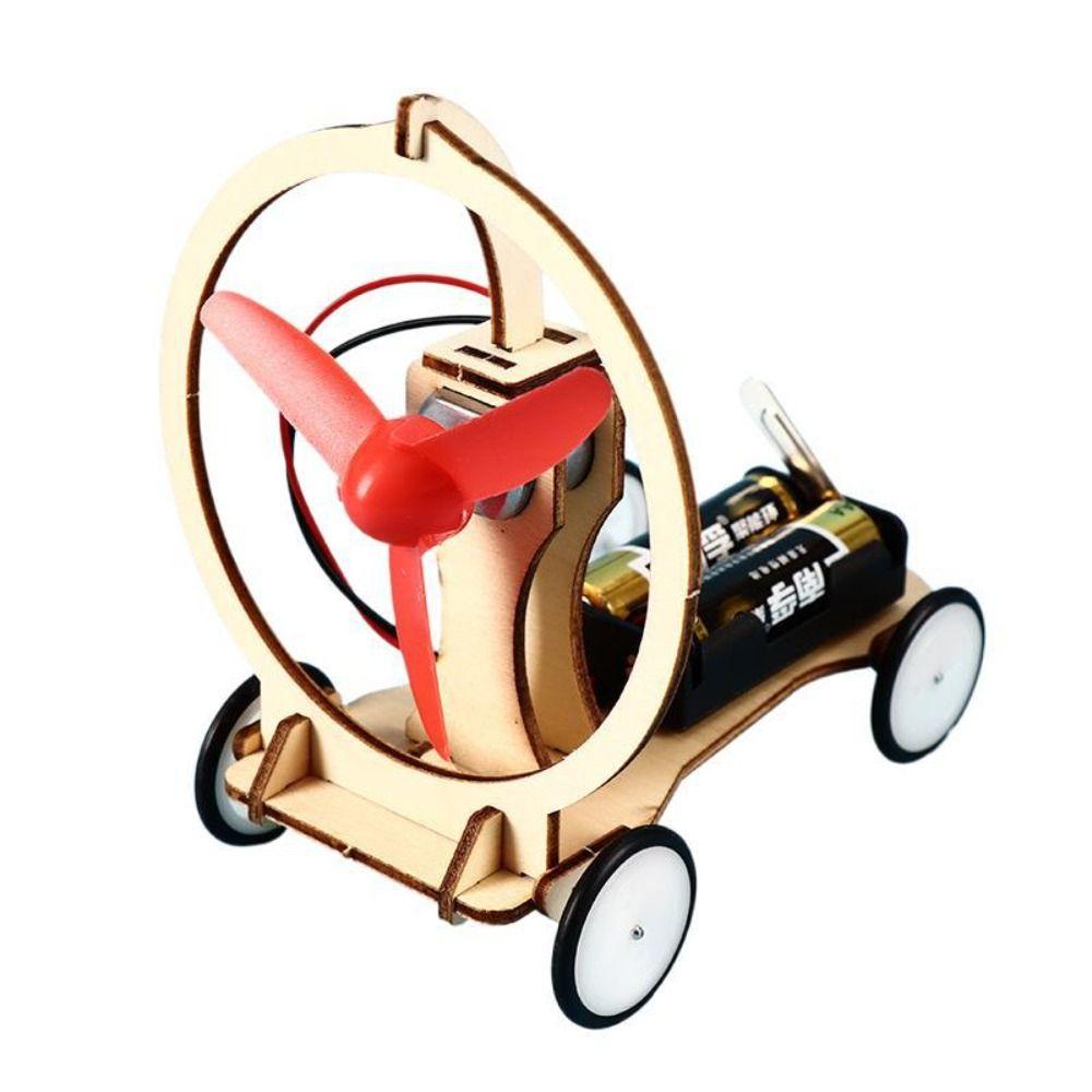 DIY Kits STEM Electric Wind Car Scientific Science Experiment Toy Premium Wind Power Car  Kids