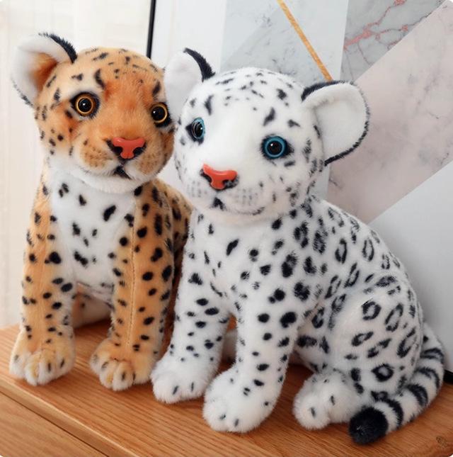 Simulation Animal Leopard Lion Plush Toy Children's Entertainment Doll Ragdoll Holiday Gift