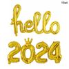 New Year 2024 Number Foil Balloons Happy New Year Eve Party Favors Supplies Garland Photo Props Christmas Decorations Navidad